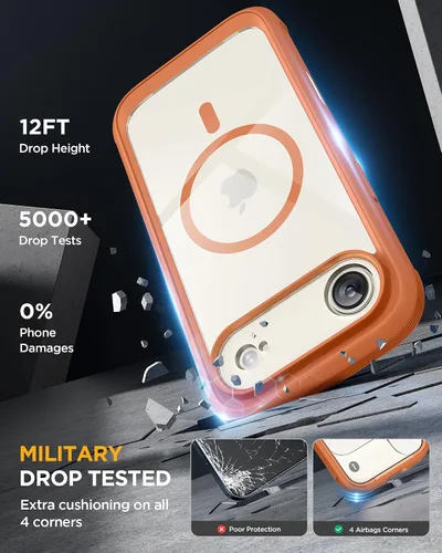 Vista 607 de Miracase Serie de vidrio para iPhone 11 de 6.1 pulgadas, funda protectora de cuerpo completo resistente mejorada con protector de pantalla de vidrio