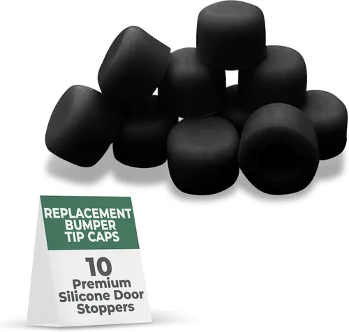 Vista 12 de Renovators Supply Manufacturing Punta de silicona para tope de puerta, 5/8 pulgadas, color almendra, puntas de tapón de silicona premium, 10 tapas