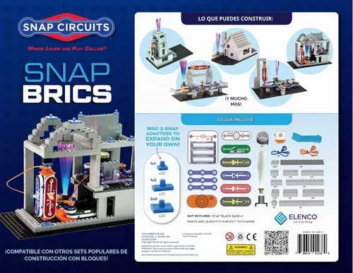 Vista 2 de Snap Circuits BRIC: Estructuras Kit de exploración de módulo y electrónica Más de 20 proyectos de matriz y módulo Manual de proyecto a
