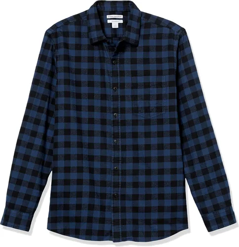 Vista 10 de Tienda Essentials - Camisa de franela para hombre de ajuste delgado y manga larga