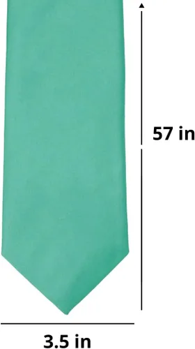 Vista 425 de tiemart Corbata de color sólido para hombre Longitud estándar