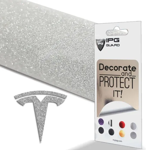 Vista 38 de IPG Compatible con Tesla Modelo 3 Juego de calcomanías (Set de 9 logotipos) Adhesivos para personalizar tu vehículo