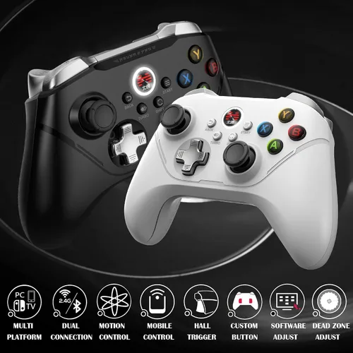 Vista 2 de BEITONG ASURA 2 Pro NS PC Switch Game Controller Wireless Gamepad For Nintendo Switch Win 7 8 10 11 Android iPhone iPad Steam Gaming, 6 Axis