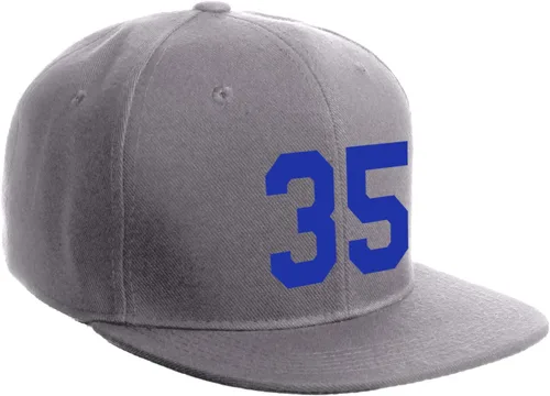 Vista 169 de Número de equipo modificado para requisitos particulares del jugador del color del sombrero del Snapback de la visera plana clásica de la visera