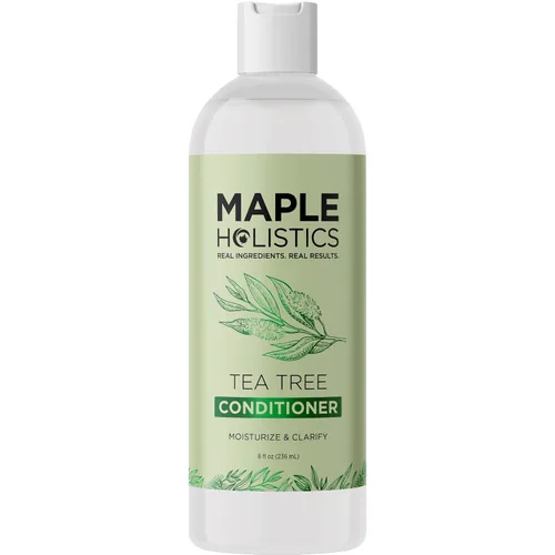 Vista 8 de Acondicionador Maple Holistics de aceite de árbol de té, para el cuidado del color, la resequedad y la caspa, y un tratamiento para el cabello