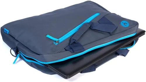 Vista 7 de NGS Ginger Blue - Bolsa para portátil de 15,6" con bolsillo externo - Azul