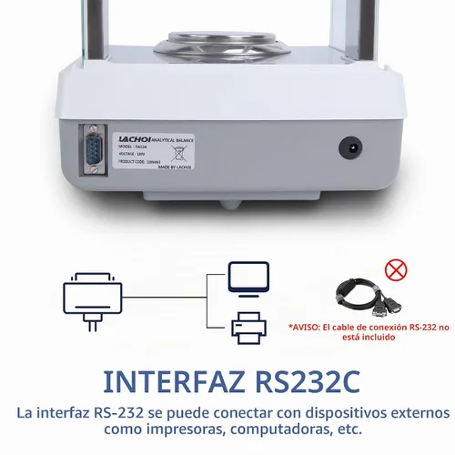 Vista 4 de Balanza Analítica 0.0001g*120g Balanza de Laboratorio 0.1mg de Precisión Escala de Laboratorio de Alta Precisión Escala de Joyería Balanza Digital