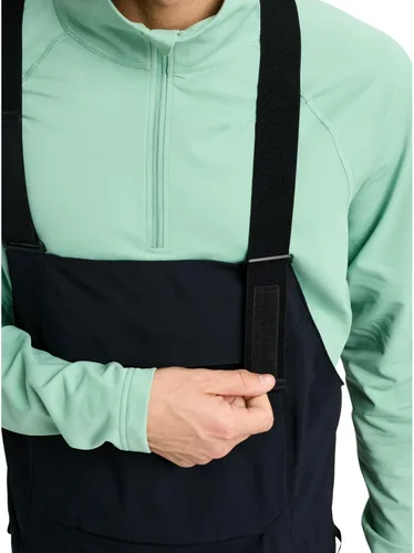 Vista 8 de Burton Pantalones con pechera Reserve unisex para hombre Negro