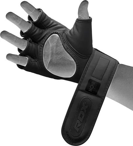 Vista 6 de RDX Guantes MMA de piel maya real de alta calidad, guantes de combate y agarre para artes marciales mixtas para entrenamiento, guantes de lucha