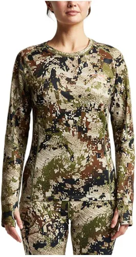 Vista 2 de SITKA Gear Camiseta de manga larga de camuflaje de peso medio para mujer