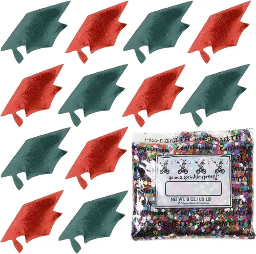 Vista 72 de Confetti Grad Cap Negro, Azul Marino Combo - 2 bolsas de media onza (1 oz)