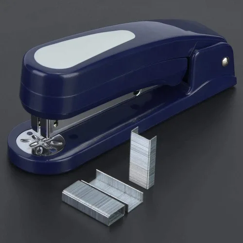 Vista 6 de Engrapadora, popular y práctica de esfuerzo reducido, engrapadora compacta de rotación mediana de 45 grados, capacidad de 20 hojas, escuela, trabajo