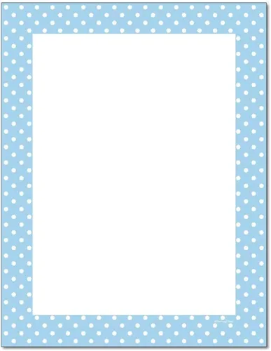 Vista 12 de Papel para impresora láser y de inyección de tinta con membrete de lunares (25 hojas, negro sobre blanco)