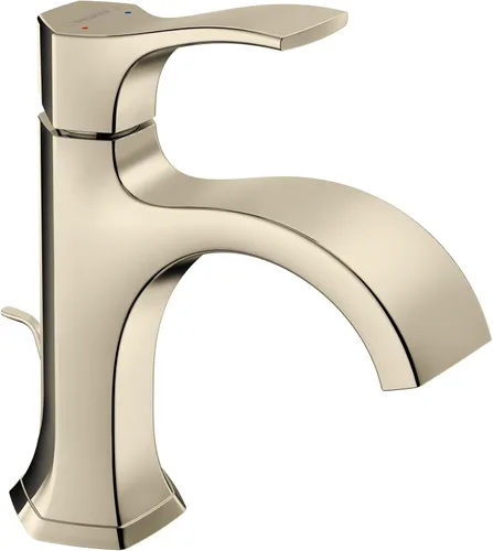 Vista 6 de hansgrohe Locarno 04810140 - Grifo para lavabo de baño de 8 pulgadas de alto con mango de bronce cepillado