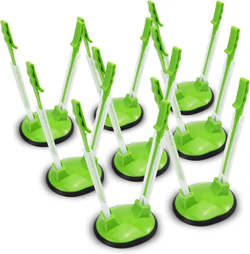 Vista 8 de Ruibo Soporte de estante holgado para preparación de alimentos/bolsa Ziplock, planificación de comidas/soporte de plástico para bolsas