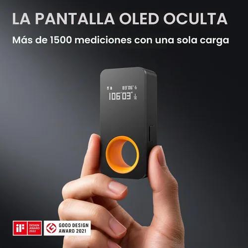 Vista 7 de HOTO Herramienta de medición láser de tamaño bolsillo, regalo de cumpleaños