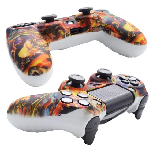 Vista 4 de Hikfly PS4 Controller Grip, Skin Silicone Gel Controller Cover Case Protector Compatible for PS4PS4 SlimPS4 Pro Controller