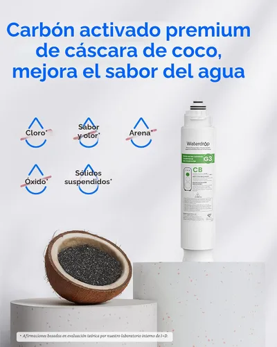 Vista 4 de Waterdrop Filtro G3-N3CB, repuesto para sistema G3-W y G3P600 y G3P800 RO