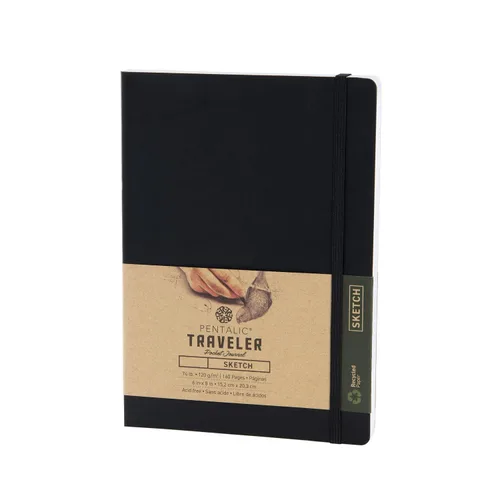 Vista 12 de Cuaderno de bocetos Travelers Dot Grid Pentalic Art, libre de ácidos