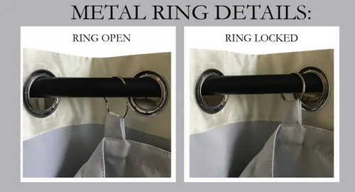 Vista 6 de Driftaway Drift Away Cortina térmica aislante, forro para ojal de 84 pulgadas, conjunto de 2 cortinas, de cada