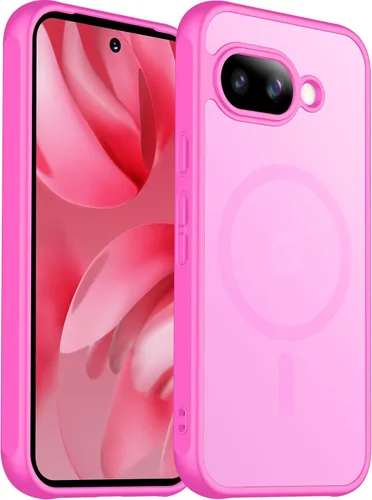 Vista 61 de SPIDERCASE Funda magnética para Google Pixel 9A, protección contra caídas de grado militar, delgada, translúcida, mate, a prueba de golpes