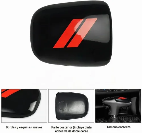 Vista 4 de auovo Perilla de palanca de cambios para accesorios Charger Challenger 2015-2023 / Durango 2016-2024, cubierta de palanca de cambios de decoración