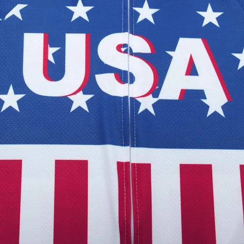 Vista 6 de Lo.gas Camiseta de ciclismo de Estados Unidos para hombre, manga corta, camisetas de ciclismo con bandera americana, ropa de bicicleta de carretera
