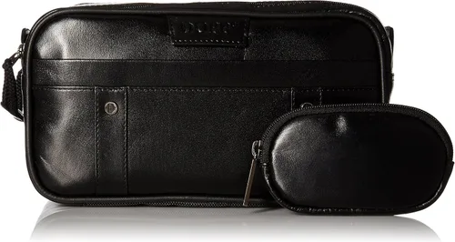 Vista 6 de Dopp Veneto - Kit de viaje con cremallera múltiple para hombre, Negro