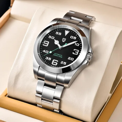 Vista 3 de Watch Mens Pagani Design Watches for Men Luxury Automatic Watch Men's AR Sapphire Glass Mechanical Wristwatch Japan NH35 Movement Stainless Steel