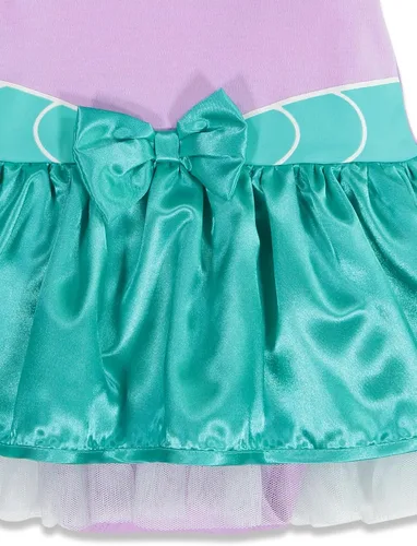 Vista 7 de Disney Princesa Ariel Cenicienta Belle - Vestido y diadema para bebé, color blanco nieve