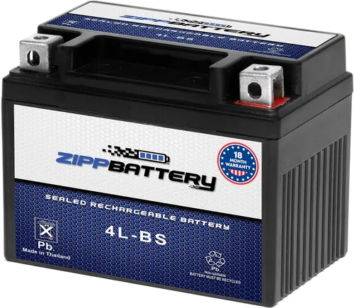 Vista 20 de ZIPPBATTERY YTX4B-BS 12V 40 CCA AGM – Batería de 2Ah libre de mantenimiento para scooter, mini ATV, bicicleta de bolsillo – Terminal de pestaña