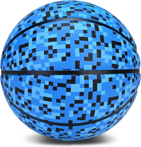Vista 10 de Balón de baloncesto de goma oficial para interiores y exteriores, para hombres, tamaño 3/4/5/6/7 para niños, jóvenes, adolescentes, niños y niñas