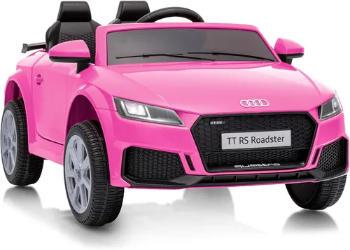 Vista 9 de Audi TTRS - Auto de paseo con licencia de 12 V para niños pequeños de 1 a 3 años con control remoto Negro