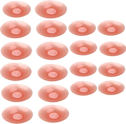 Vista 29 de ICEGIA Fundas para pezones para mujer, impermeables, reutilizables, ultra finas y adhesivas de silicona para pezones, pétalos
