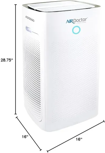 Vista 9 de AIRDOCTOR AD5500 Purificador de aire HEPA y VOC para espacios extra grandes y conceptos abiertos con filtros UltraHEPA, de carbón y VOC - Captura