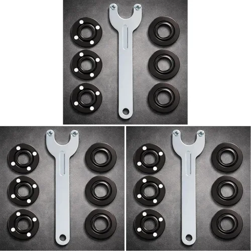 Vista 12 de Podoy Kit de tuercas y llaves para amoladora angular, 3 piezas, repuesto
