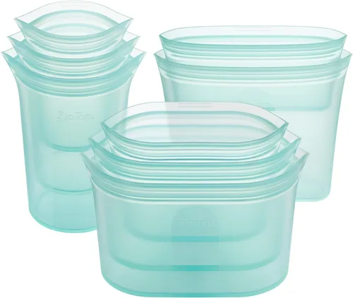 Vista 61 de Zip Top - Contenedores reutilizables de silicón 100 % platino