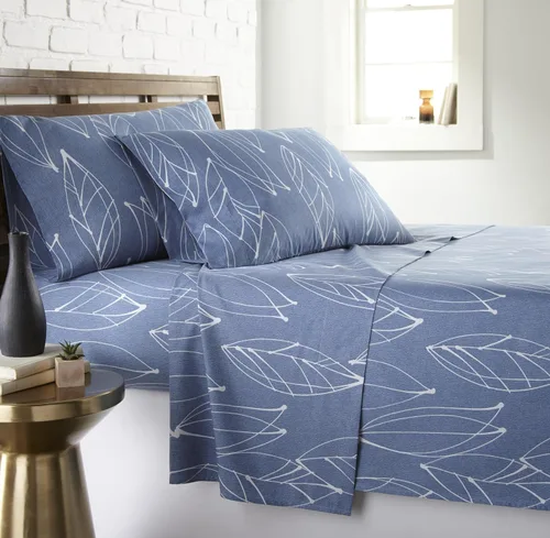Vista 21 de Southshore Fine Living, Inc. Colección Winter Brush, juego de sábanas de 3 piezas para cama individual, sábana bajera con bolsillo profundo de 14