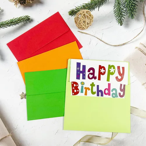 Vista 5 de Paquete de 50 sobres de 4 x 6 pulgadas para invitación, sobres A6 autosellantes para tarjetas, fotos, bodas, cumpleaños, fiestas, baby shower