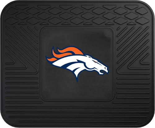 Vista 6 de Estera para vehículo, Denver Broncos NFL, de FANMATS, Juego de 2 alfombrillas para coche de vinilo, Denver Broncos