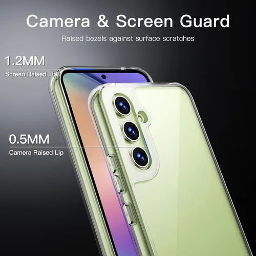 Vista 5 de JETech Funda para Samsung Galaxy A54 5G de 6.4 pulgadas, no amarillenta a prueba de golpes, funda protectora para teléfono, parte trasera