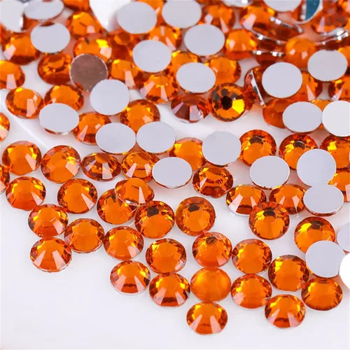 Vista 32 de 3000 unidades de diamantes de imitación termoadhesivos SS6 de 2mm con parte posterior plana, gemas de cristal de vidrio transparente redondas