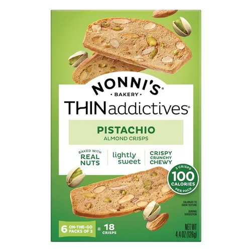 Vista 8 de Nonni's Pistachio Almond Thins (18 galletas - 6 paquetes de 3)