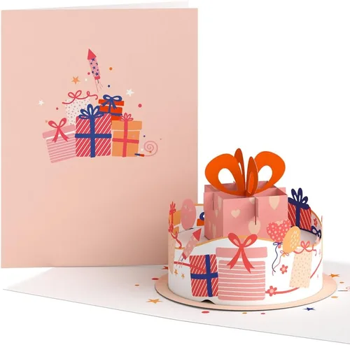 Vista 7 de Lovepop Delicate Floral Happy Birthday Basket Pop-Up Card for Her and Him - 3D Greeting Cards for Boys, Girls, Men, Women - 5.9" x 4.5" Paperpop