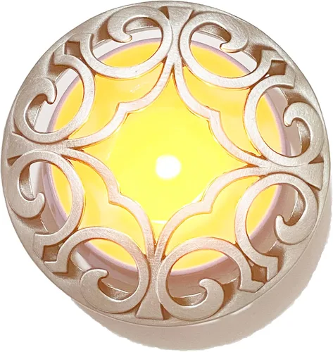 Vista 6 de Golden Bauhinia - Cubierta perfumada para velas, frascos adornados, tapas de sombras, fundas para evitar el tacto, soporte para derretirse