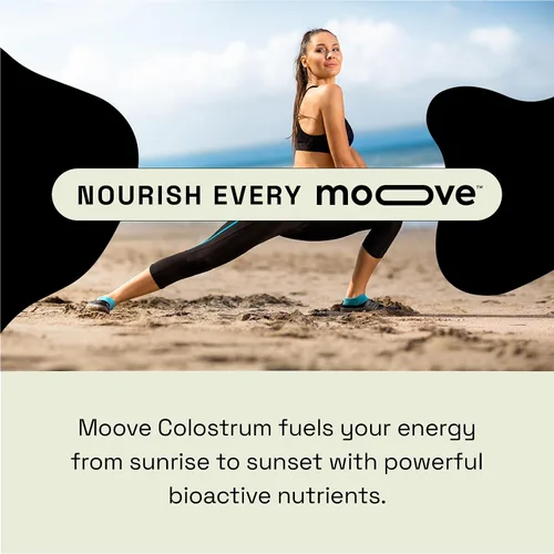 Vista 3 de MOOVE Polvo de calostro bovino sin sabor, vacas holandesas alimentadas con pasto, apoyo inmunológico e intestinal, proteína natural, superalimento