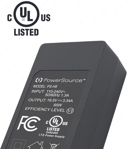 Vista 9 de PowerSource Adaptador de CA HP Smart Blue Tip de 19.5V 65W 45W Certificado UL de 14 Pies de Largo para Muchos Modelos Incluyendo X360 Pavilion
