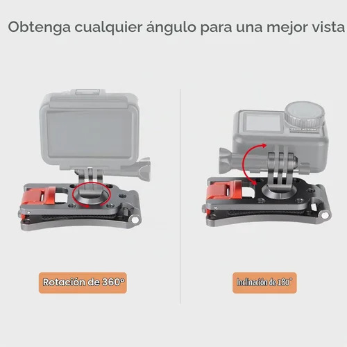 Vista 7 de NICEYRIG Correa de mochila de aluminio para GoPro Hero 11/10/9/8/7, DJI OSMO Action 3 [Versión mejorada] con abrazadera de rango amplio de 3mm