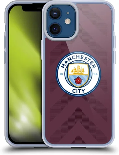 Vista 19 de Head Case Designs Funda de gel con licencia oficial del Manchester City Man City FC Away 2022/23 [protección de grado militar] compatible con Apple