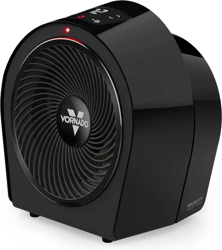 Vista 3 de Vornado Velocity 3R Calentador para toda la habitación con temporizador, termostato ajustable y características avanzadas de seguridad, Negro